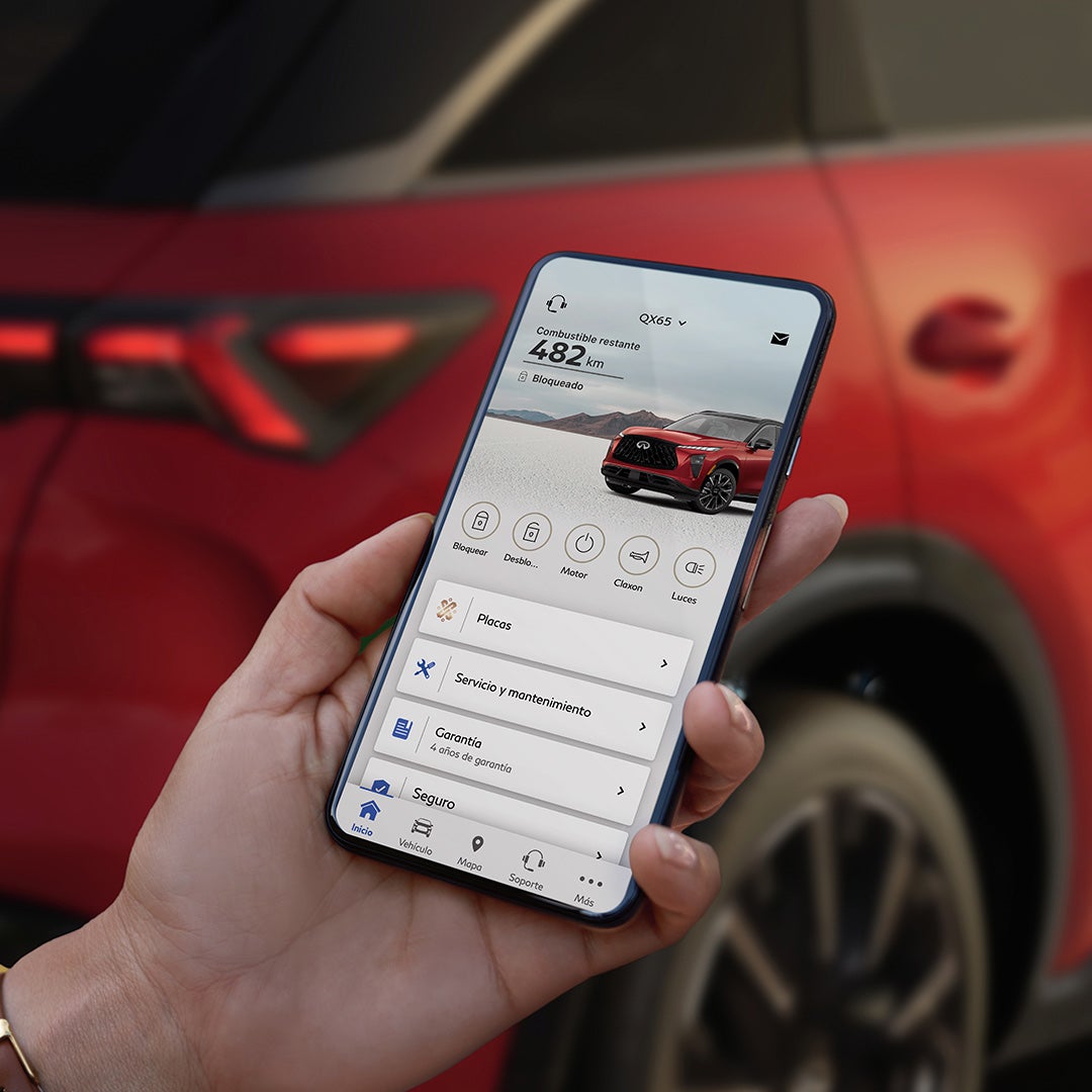 INFINITI QX50 using InTouch infotainment system