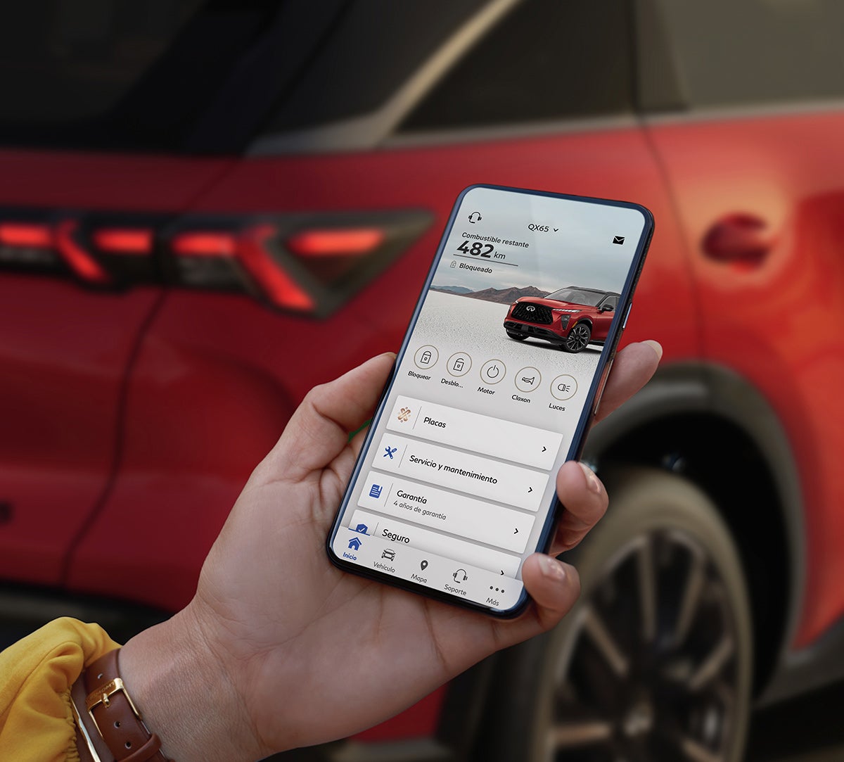 INFINITI QX50 using InTouch infotainment system