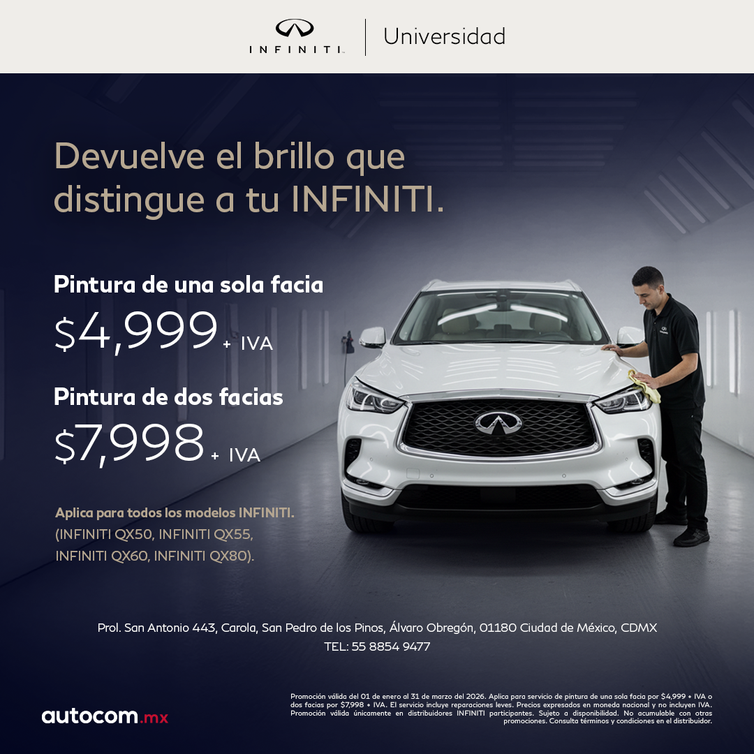 Devuelve el brillo que distingue a tu INFINITI